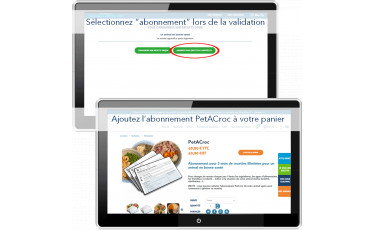 Abonnement Petacroc: passer commande
